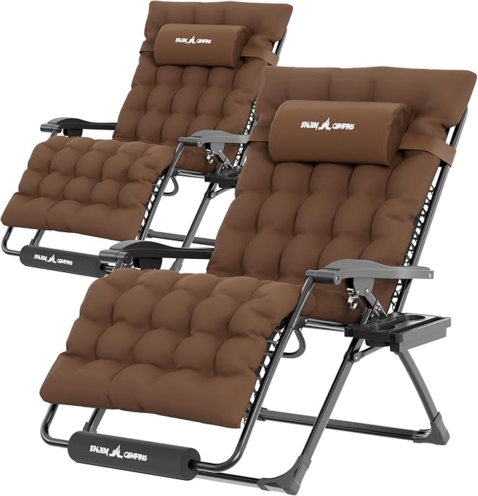 UDPATIO Oversized Zero Gravity Chair Chairs, Patio Recliner, Foldable Heavy by UDPATIO