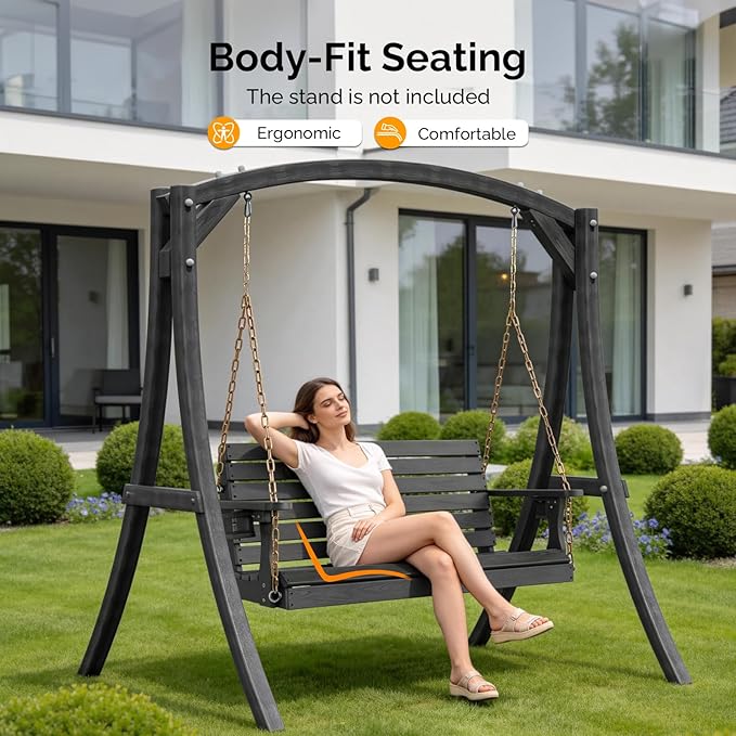 VINGLI Heavy Duty 1600 LBS HDPE Porch Swing Outdoor - Image 3