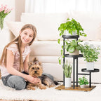 iDavosic.ly 3 Tier Plant Stand Indoor, Tiered Corner Flower Holder Shelf Outdoor - Image 7