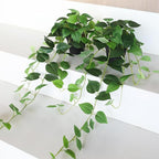 alyptus Fake Pothos Hanging Plants – 33" Set of 2 Faux Ivy Vines - Image 8