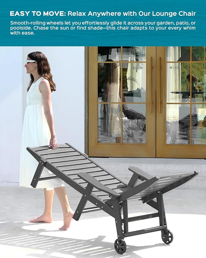 Ciokea Lounge Chair Outdoor, Oversized Chaise Lounge Chair - Image 6