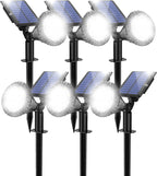 Solar Spot Lights for Outside, 21 LED Outdoor Solar Lights for Yard, 6 Pack - Image 8