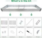JERIA 12×4×1ft Raised Garden Bed - Image 3