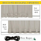 NICETOWN 2 Panels Fixed Outdoor Curtains - Image 4