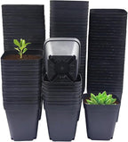 Square Nursery Pots 2.7 Inch, Seed Starting Pot by RooTrimmer