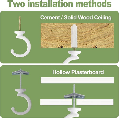 4pcs Ceiling Hooks for Hanging Plants, Hanging Lights Metal Small Hooks - Image 2