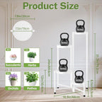 iDavosic.ly Plant Stand Indoor Outdoor, 4 Tier Corner Metal Flower Display - Image 3