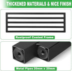 2 Pack Metal Plant Stand Outdoor Plant Shelf Indoor, 1 Tier Heavy Duty Plant - Image 2