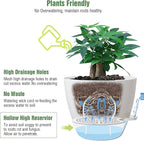 12inch 2Pack Large Self Watering Planters, Plastic Plant Pots - Image 3