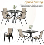 Arlopu 5 Piece Outdoor Patio Dining Set, Porch Furniture - Image 8