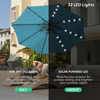 JEAREY 9FT Outdoor Patio Umbrella - Image 3