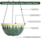 12 inch Large Hanging Planters for Indoor Outdoor Plants, Hanging Baskets for - Image 4