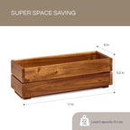Wooden Planter Box, Storage Box 17”L x6”W x5.5”H - Image 2