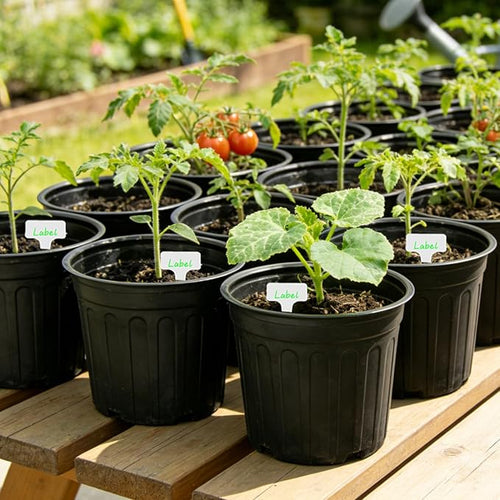 50-Pack 2.5 Gallon Flexible Plastic Plant Pots, Thickened Soft Seed Starting - Image 2