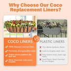 Legigo 2PCS 36 Inch Natural Trough Coco Coir Liners Planters Replacement - Image 5