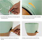 Large Self Watering Pots, 12/10/9 Plastic Planters - Image 4