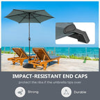 Abba Patio 7.5FT Lyon Outdoor Patio Umbrella Outdoor Table Umbrella - Image 4
