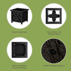 Lattice Design Outdoor Planter Box - Image 2