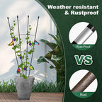 2Pack Garden Trellis for Climbing Plants Outdoor & Indoor, 47in Obelisk Trellis - Image 3