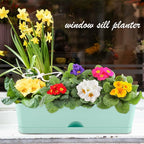 6 Pack Rectangle Planter 16x4.4 Inch Window Boxes Planters Rectangular Large - Image 6