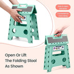 Delxo Folding Step Stool 13 Inch Non-Slip Foldable Stools - Image 8