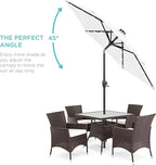 Best Choice Products 7.5ft Outdoor Solar Market Table Patio Umbrella - Image 2