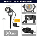 L LOHAS LED 5W Dusk to Dawn Outdoor Lighting, Auto On/Off 3000K Landscape - Image 4