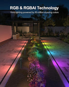 Lumary Smart Pathway Lights Pro 700LM, RGBAICW Color Changing Landscape Lights - Image 7