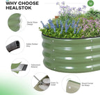 Galvanized Raised Garden Bed Outdoor, Rust-Resistant Garden Planter Box - Image 4
