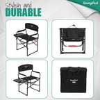 SUNNYFEEL Camping Directors Chair, Heavy Duty, Oversized Portable Folding Chair - Image 7