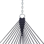Castaway Living 13 ft. Double Traditional Hand Woven Navy Polyester Rope Hammock - Image 6