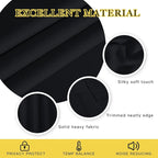 NICETOWN Blackout Black Curtain & Drape 90 inches Long - Image 4