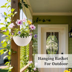 Hanging Planters for Indoor Outdoor Plants 8 and 10 Inch, 4 Packs Hanging - Image 5