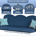 3 Seat Outdoor Porch Patio Swing - Image 5