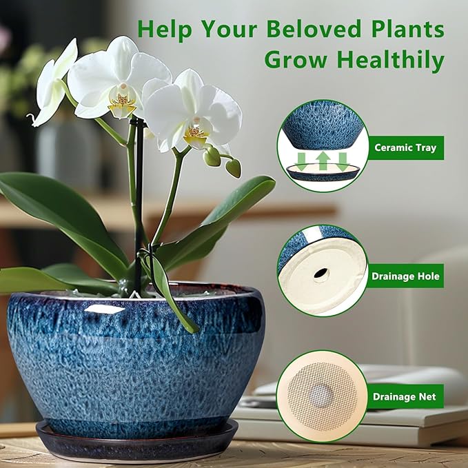 Ceramic Plant Pots 13 Inch - Image 5