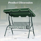 Tangkula 3 Person Porch Swing, Patio Swing - Image 6