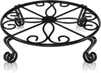Black Plant Stand for Flower Pot Heavy Duty Potted Holder Indoor Outdoor Metal by Autopromake