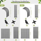 Square Tomato Cages for Garden, 6.2 FT Cucumber Trellis for Flowers, Rustproof - Image 6