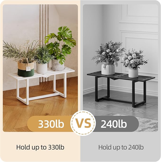 Modern Outdoor Plant Stand for Indoor Corner, Foldable Metal Plant Display - Image 7