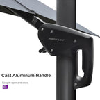 PURPLE LEAF 11.5' X 11.5' Telescopic Patio Umbrella - Image 7