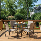 Tangkula 32" Round Outdoor Table - Image 2
