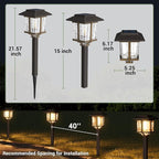 XMCOSY+ Solar Outdoor Lights Waterproof IP65, Solar-Powered Garden/Yard/Pathway - Image 8