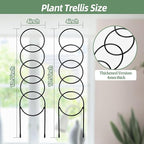17.5 Inch Plant Trellis Indoor for Climbing Plants, Metal Trellis, Small Garden - Image 2