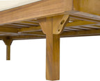 Merax 67.5" Outdoor Patio Daybed 3 Seater Sofa Bed, Acacia Wood Frame - Image 10