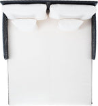 Safavieh PAT7500A Outdoor Collection Cadeo Black and White Cushion Daybed - Image 5