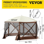 VEVOR Pop Up Gazebo Screen Tent, Pop-Up Instant Gazebo Tents - Image 8