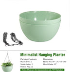 10 inch Hanging Planters for Outdoor Indoor Plants - Image 4