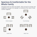 East Oak 4-Piece Patio Furniture Set | Life Chatter Outdoor Furniture | Coffee - Image 11