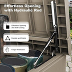 ROJIK Outdoor Storage Housing Deck Box, Waterproof Patio Furniture, Garden Tools - Image 3