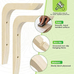 Wooden Plants Hanger, Plant Hangers Indoor Wall Mount, 8.58-Inch Hanging Plant - Image 5